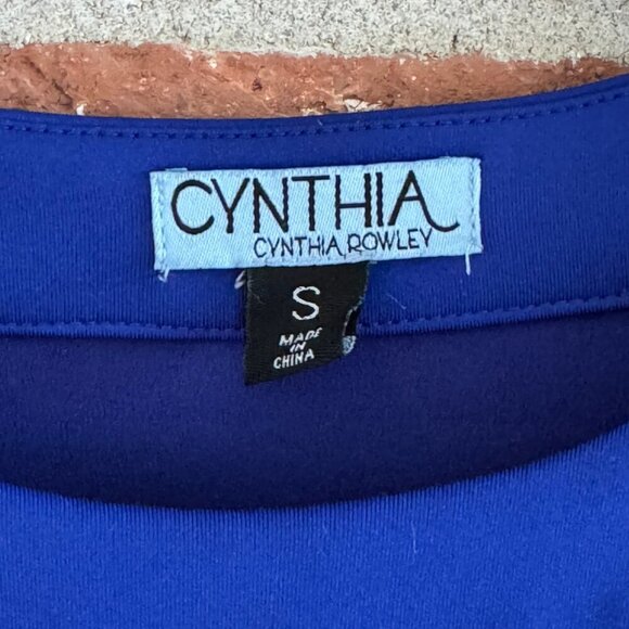 Cynthia Rowley Cobalt Blue Fit & Flare Cap Sleeve Dress Size S - Picture 3 of 7